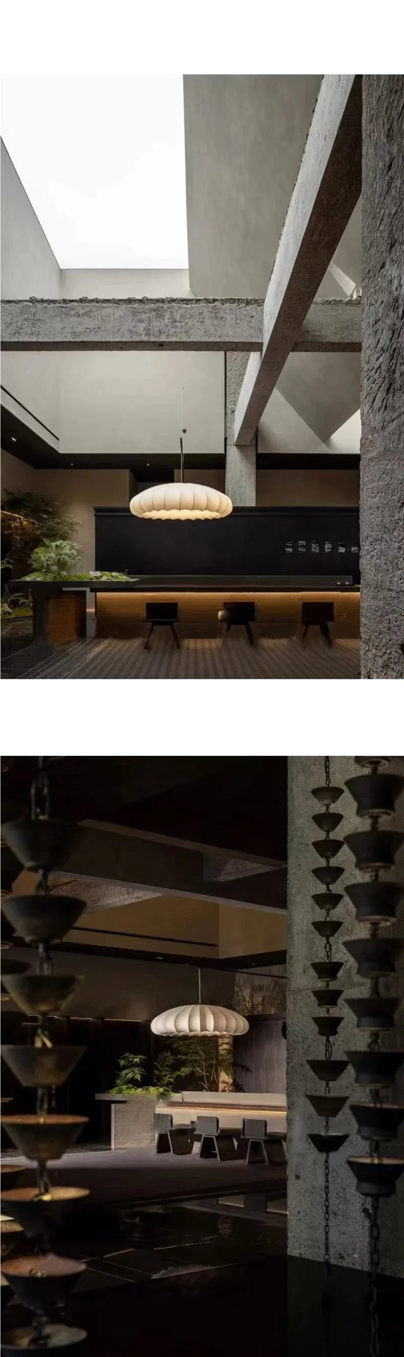 Japanese Wabi Sabi Fabric E27 Pendant Light Living Dining Room Minimalism Chandelier Designer Home Decor Bedroom Hanging Lamp