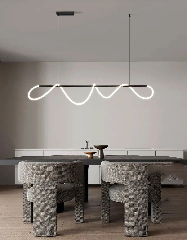 Nordic home decor line Chandeliers for dining room lustre pendant lights hanging lamps for ceiling Light fixture indoor lighting